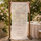Personalized Lace Bridal Brunch Banner – product photo 8