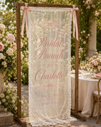 Personalized Lace Bridal Brunch Banner – product photo 9