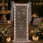Personalized Lace Engagement Banner – product photo 5