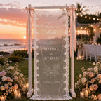 Personalized Lace Engagement Banner – product photo 6