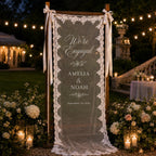 Personalized Lace Engagement Banner – product photo 10