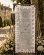 French Chateau Wedding Lace Banner – product photo 10