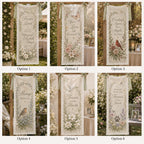 Memorial Lace Banner, Personalized Celebration of Life Sign, Custom Sheer Remembrance Banner – product photo 2
