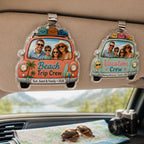 Custom Family Photo Car Visor Clip – main product view