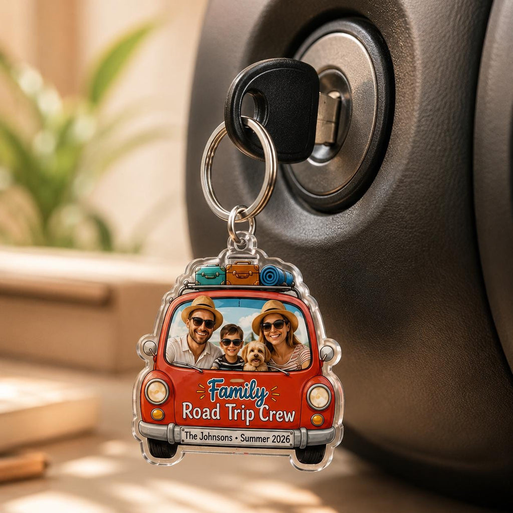 Custom Family Photo Car Visor Clip, Personalized Vacation Decor Accessory - product image 8