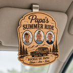 Personalized Wooden Grandpa Car Visor Clip – product photo 5
