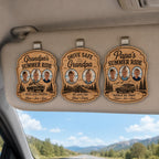 Personalized Wooden Grandpa Car Visor Clip – product photo 8