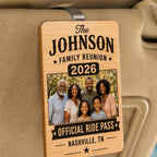 Personalized Wooden Family Reunion Ride Pass – product photo 9
