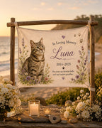 Personalized Pet Memorial Linen Tapestry – product photo 6