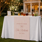 Wedding Bar Table Runner, Personalized Signature Drinks Runner – product photo 6