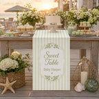 Personalized Baby Shower Sweet Treats Table Runner – product photo 6