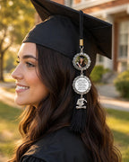Graduation Photo Charm, Personalized Class of 2026 Keepsake, Custom Grad Cap Charm Gift – product photo 9