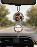 Couple Photo Car Charm, Personalized Rearview Mirror Charm – product photo 7