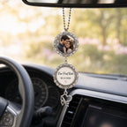 Couple Photo Car Charm, Personalized Rearview Mirror Charm – product photo 8
