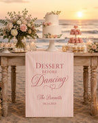 Personalized Wedding Dessert Table Runner – main product view