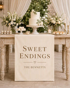 Personalized Wedding Dessert Table Runner – product photo 4