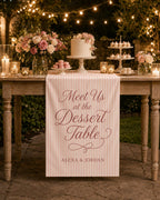 Personalized Wedding Dessert Table Runner – product photo 7