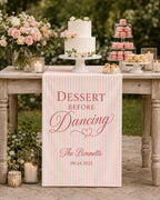 Personalized Wedding Dessert Table Runner – product photo 9
