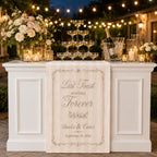 Personalized Wedding Bar Sign, Satin Cocktail Banner – product photo 6