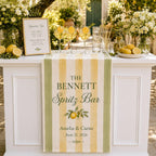 Personalized Lemon Spritz Bar Wedding Fabric Banner – product photo 4