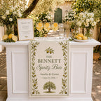 Personalized Lemon Spritz Bar Wedding Fabric Banner – product photo 6