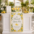 Personalized Lemon Spritz Bar Wedding Fabric Banner, Custom Summer Cocktail Decor - product image 1