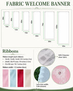 Garden Wedding Lace Banner, Personalized Sheer Wedding Welcome Sign – product photo 3