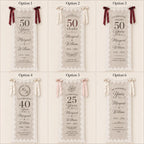 Anniversary Lace Banner, Personalized Sheer Anniversary Sign – product photo 2