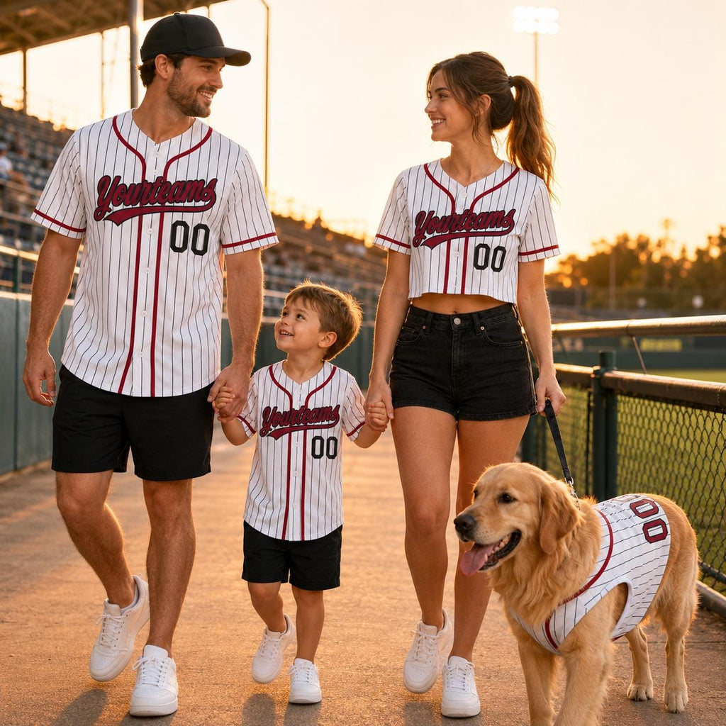 Custom Family Baseball Jersey, Personalized Team Name Shirt, Game Day Outfit, Pet Option - product image 7