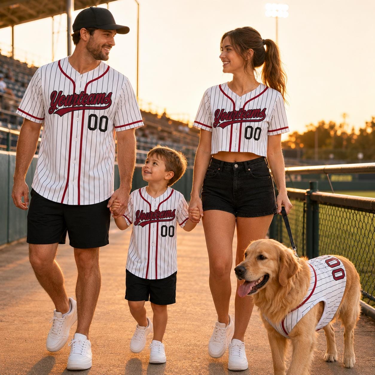 Custom Family Baseball Jersey, Personalized Team Name Shirt, Game Day Outfit, Pet Option - product image 7