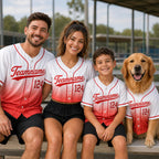 Custom Baseball Jersey, Personalized Team Name Shirt, Gradient Sports Outfit – main product view
