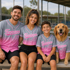 Custom Baseball Jersey, Personalized Team Name Shirt, Gradient Sports Outfit – product photo 9