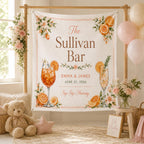 Citrus Wedding Bar Linen Tapestry – product photo 7