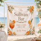 Citrus Wedding Bar Linen Tapestry – product photo 9