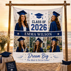 Graduation Photo Collage Linen Tapestry – product photo 9