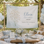 Personalized Birth Flower Linen Tapestry – product photo 7
