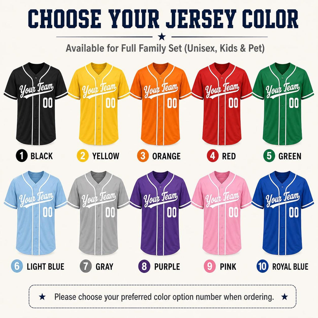 Custom Baseball Jersey Shirt, Personalized Team Name, Matching Game Day Button Up - product image 2