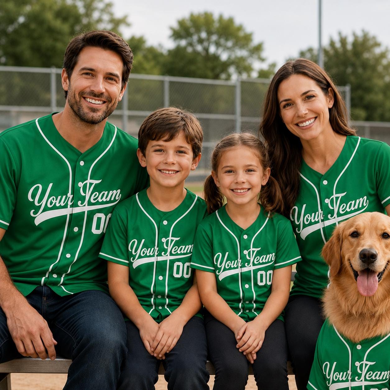 Custom Baseball Jersey Shirt, Personalized Team Name, Matching Game Day Button Up - product image 10