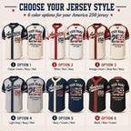 America Anniversary Baseball Jersey, Personalized Patriotic Game Day Shirt – product photo 3