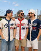 America Anniversary Baseball Jersey, Personalized Patriotic Game Day Shirt – product photo 10