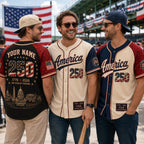 Custom Patriotic Baseball Jersey – product photo 9