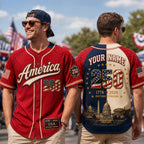Custom Patriotic Baseball Jersey – product photo 10