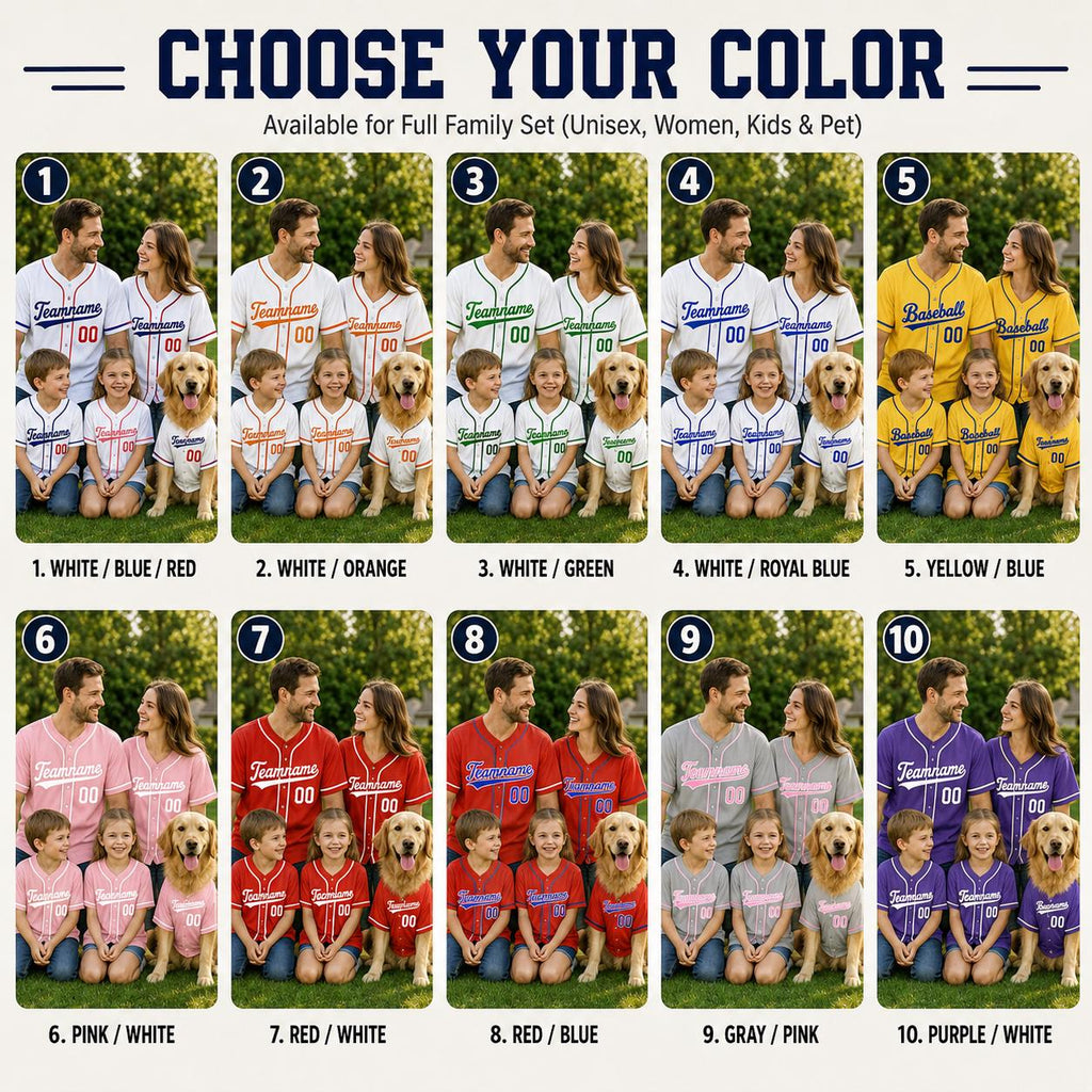 Custom Baseball Jersey, Personalized Team Name Shirt, Family Game Day Outfit - product image 2