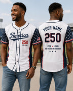 Customizable America Baseball Jersey – main product view