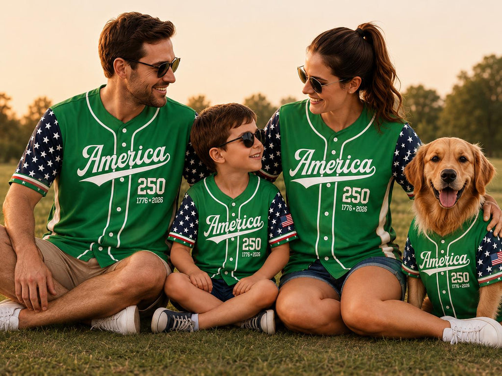 Customizable America Baseball Jersey, Patriotic USA 250th Anniversary Game Day Shirt - product image 8