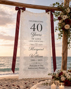 Anniversary Dinner Lace Banner – product photo 6