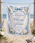 Coastal Wedding Linen Tapestry – main product view