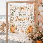 Personalized Fall Baby Shower Linen Tapestry – product photo 9