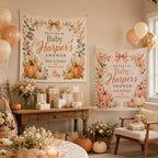 Personalized Fall Baby Shower Linen Tapestry – product photo 10