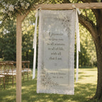 Wedding Vow Lace Banner, Personalized Sheer Ceremony Sign – product photo 7